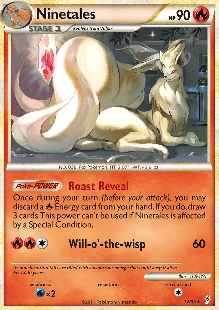 Ninetales 17 — Call of Legends 17, Holofoil finish