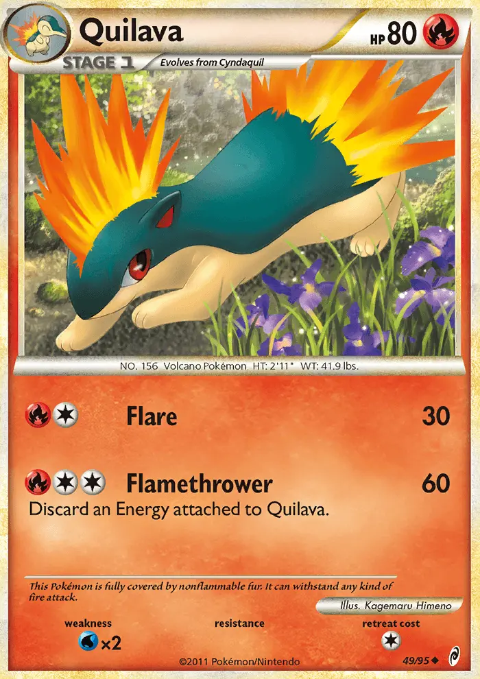 Quilava 49 card from Call of Legends