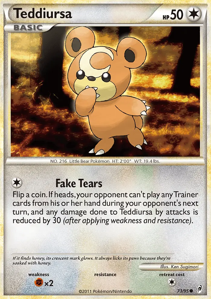 Teddiursa 73 — Call of Legends 73, Normal finish