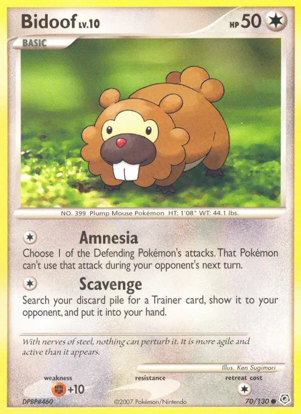 Bidoof 70 — Diamond & Pearl 70, Normal finish