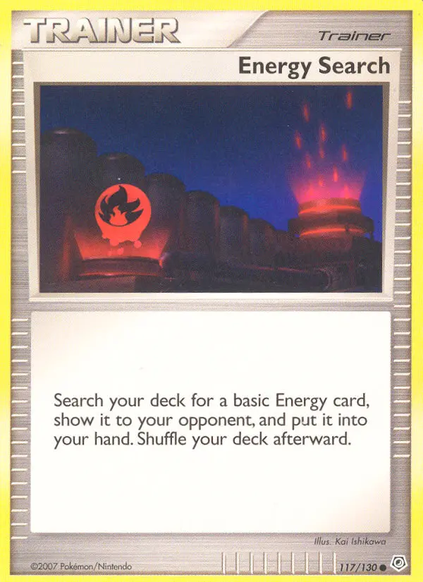 Energy Search 117 card from Diamond & Pearl