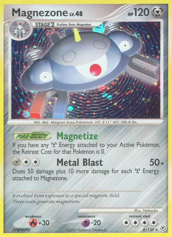 Magnezone 8 card from Diamond & Pearl