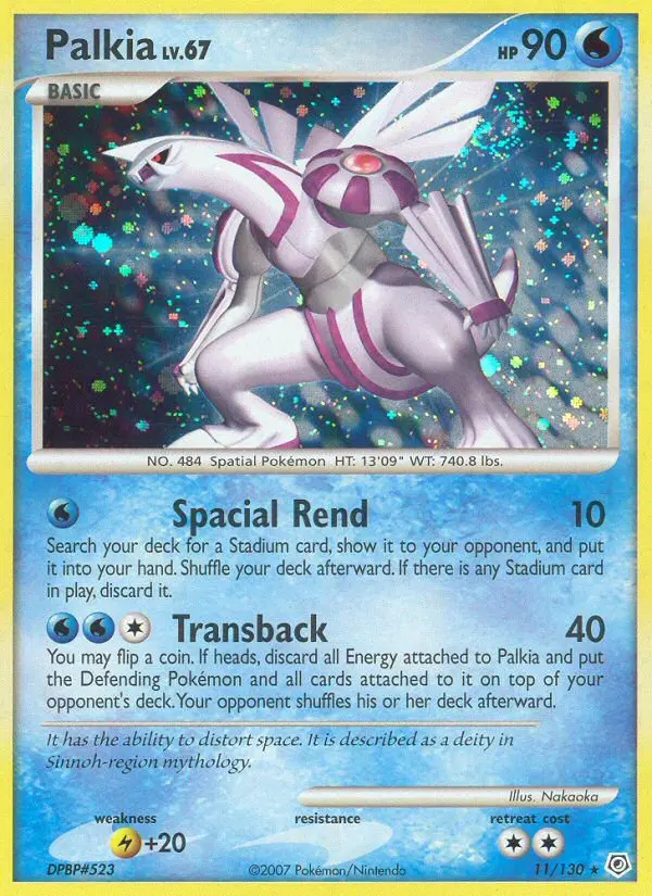 Palkia 11 — Diamond & Pearl 11, Holofoil finish