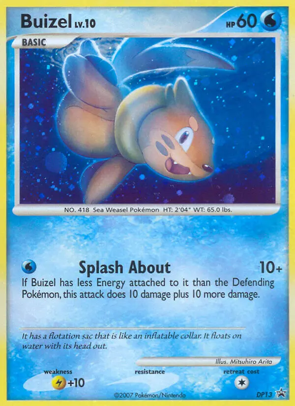 Buizel DP13 card from DP Black Star Promos