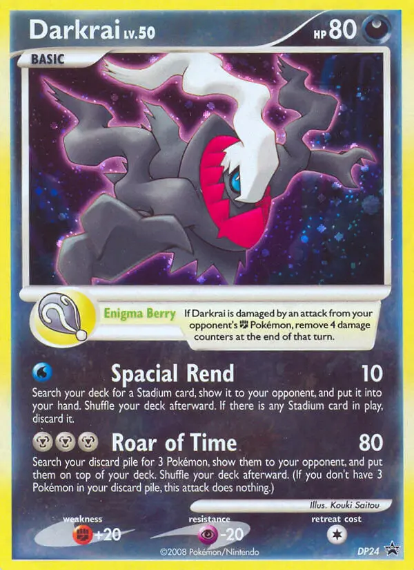 Darkrai DP24 card from DP Black Star Promos