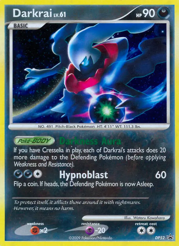 Darkrai DP52 card from DP Black Star Promos