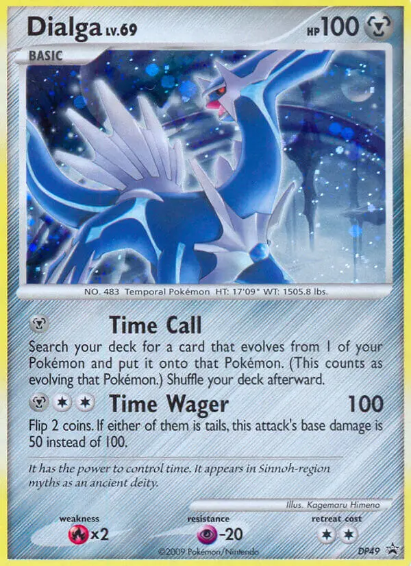 Dialga DP49 card from DP Black Star Promos
