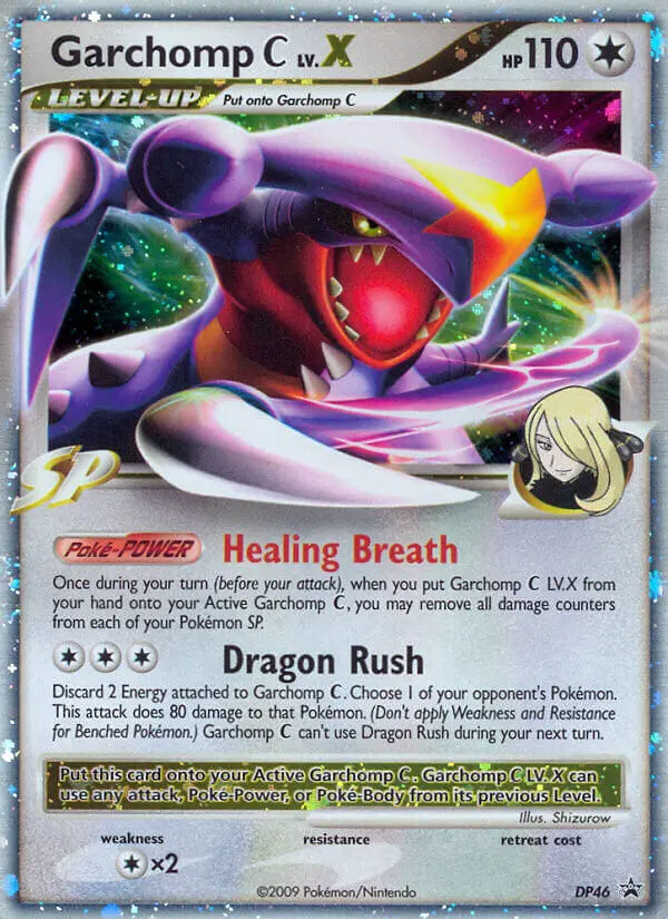 Garchomp C LV.X DP46 card from DP Black Star Promos