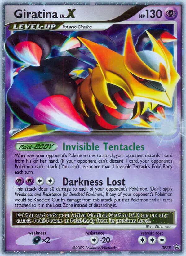 Giratina LV.X DP38 card from DP Black Star Promos