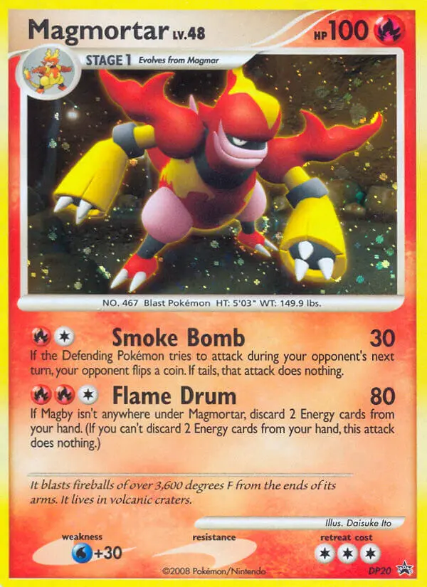 Magmortar DP20 card from DP Black Star Promos