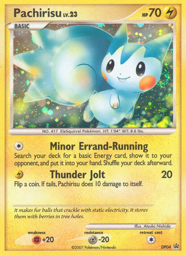 Pachirisu DP04 card from DP Black Star Promos