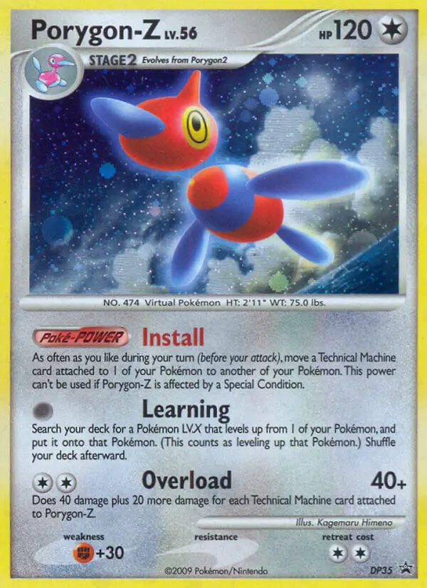 Porygon-Z DP35 card from DP Black Star Promos