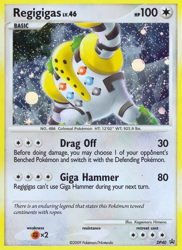 Regigigas DP40 card from DP Black Star Promos