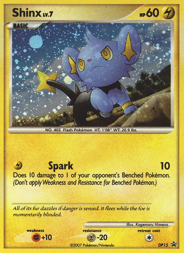 Shinx DP15 card from DP Black Star Promos