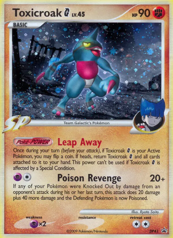 Toxicroak G DP41 card from DP Black Star Promos