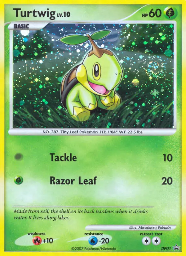 Turtwig DP01 card from DP Black Star Promos