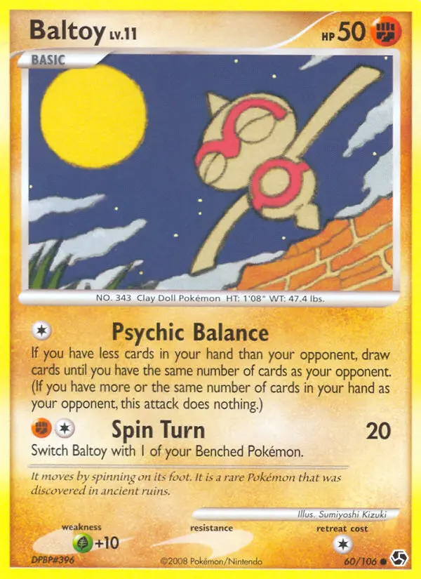 Baltoy 60 card from Great Encounters