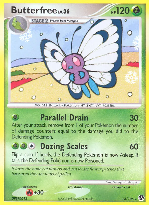 Butterfree 14 card from Great Encounters