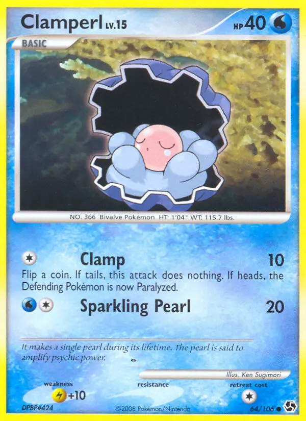 Clamperl 64 card from Great Encounters