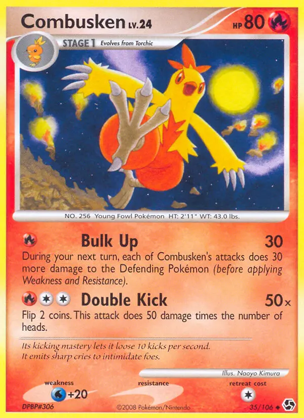 Combusken 35 card from Great Encounters