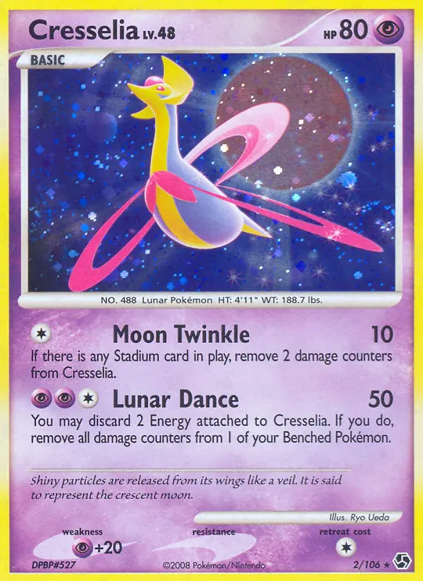 Cresselia 2 card from Great Encounters