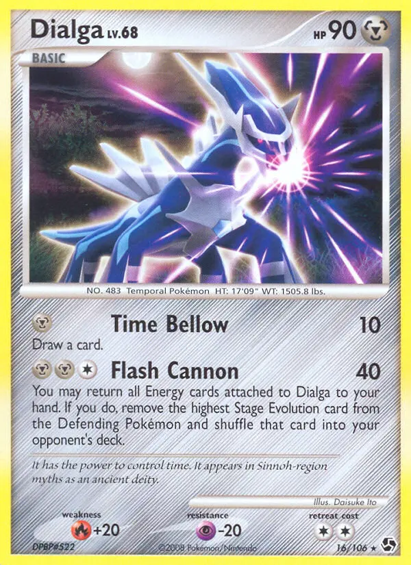 Dialga 16 card from Great Encounters