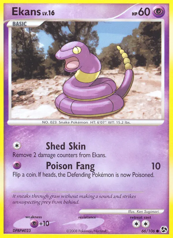 Ekans 66 card from Great Encounters