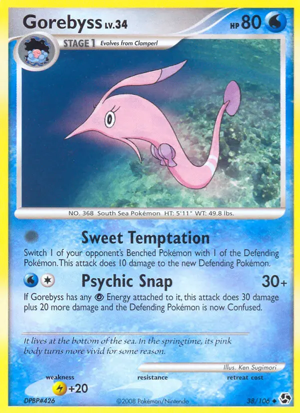 Gorebyss 38 card from Great Encounters
