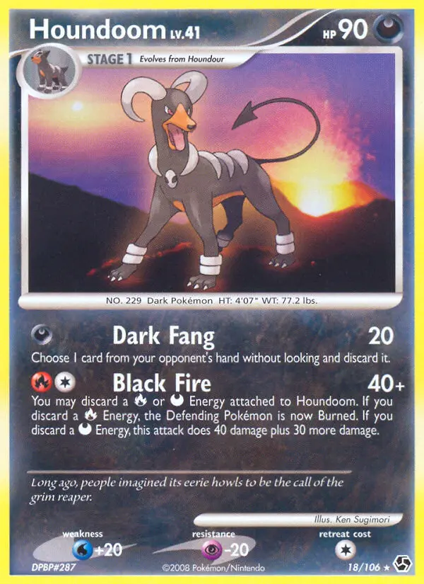 Houndoom 18 card from Great Encounters
