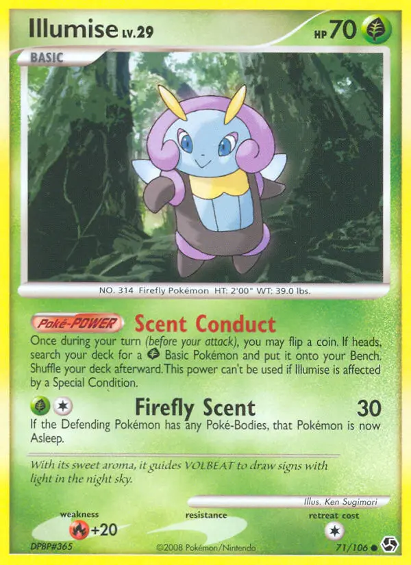 Illumise 71 card from Great Encounters
