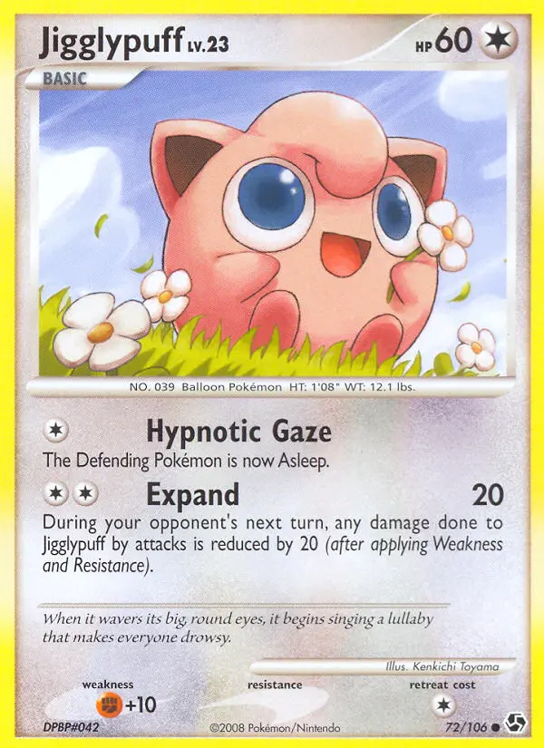 Jigglypuff 72 card from Great Encounters