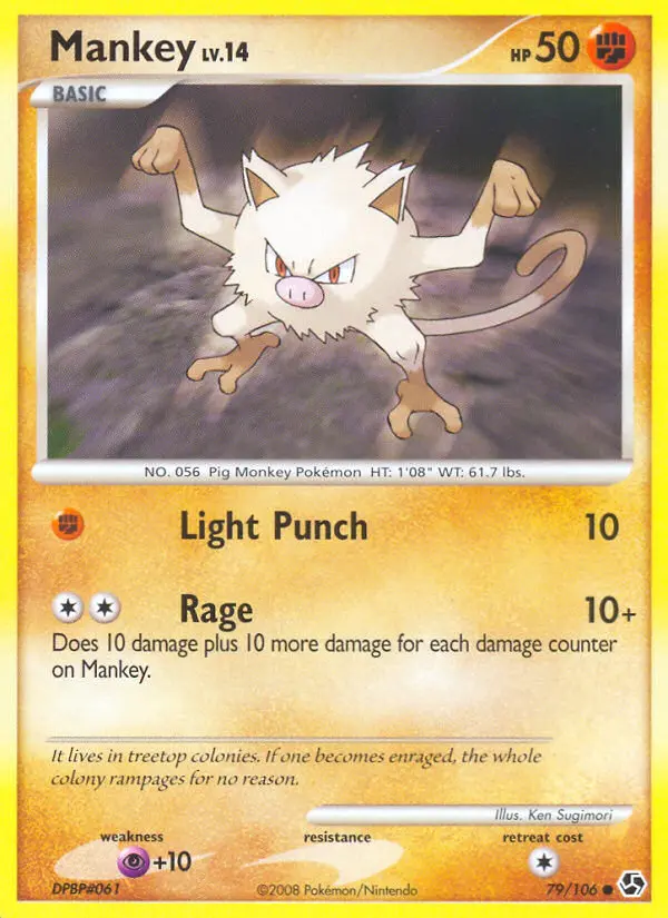 Mankey 79 card from Great Encounters