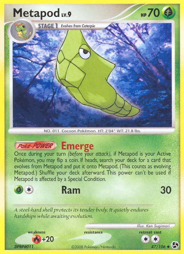 Metapod 47 card from Great Encounters