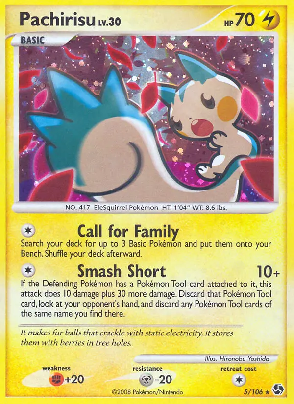 Pachirisu 5 card from Great Encounters