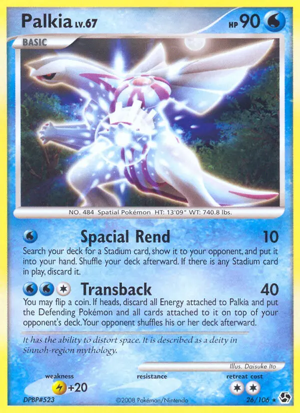 Palkia 26 card from Great Encounters