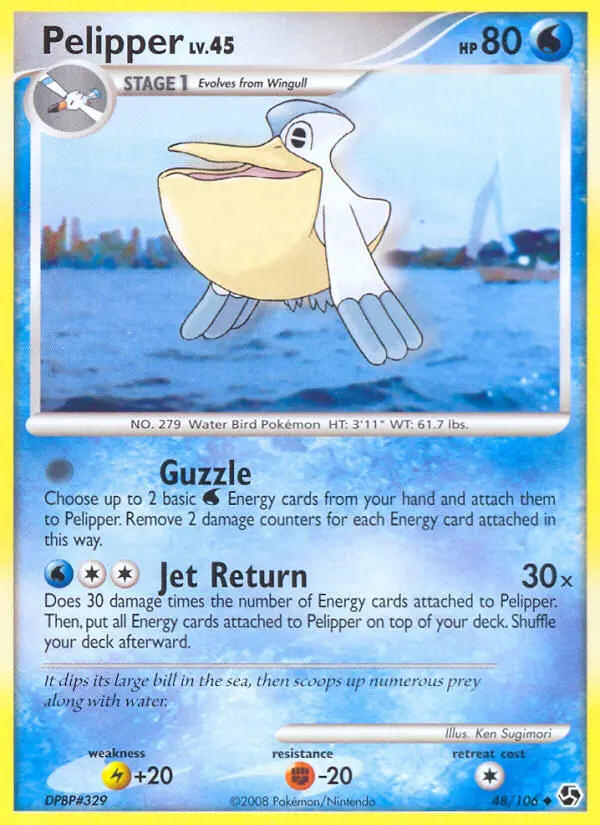 Pelipper 48 card from Great Encounters