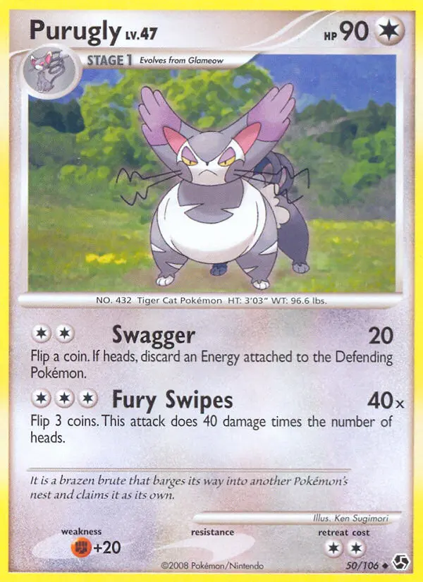 Purugly 50 card from Great Encounters