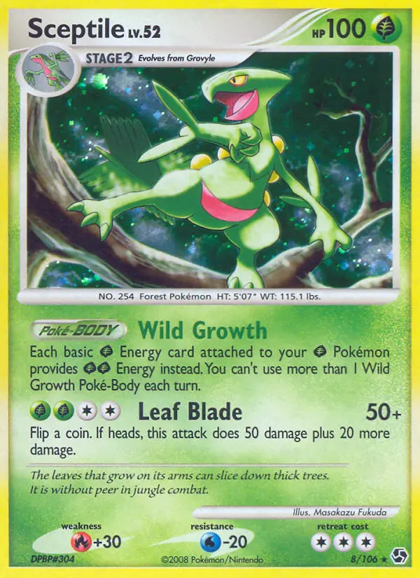 Sceptile 8 card from Great Encounters
