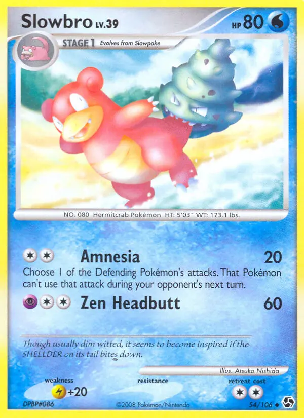 Slowbro 54 card from Great Encounters