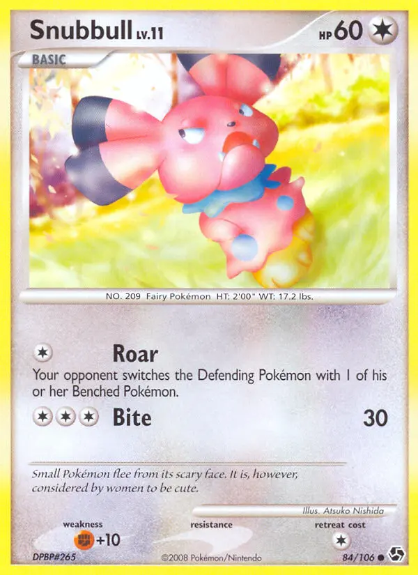 Snubbull 84 card from Great Encounters