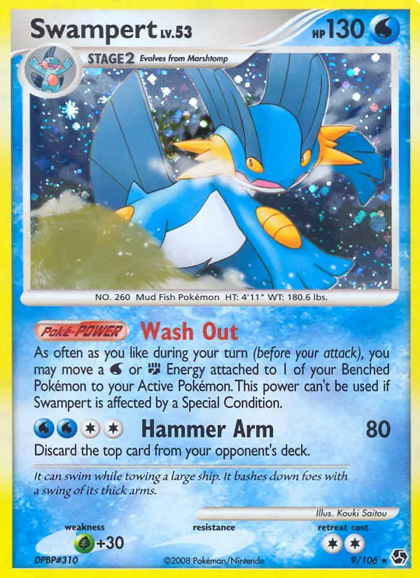 Swampert 9 card from Great Encounters