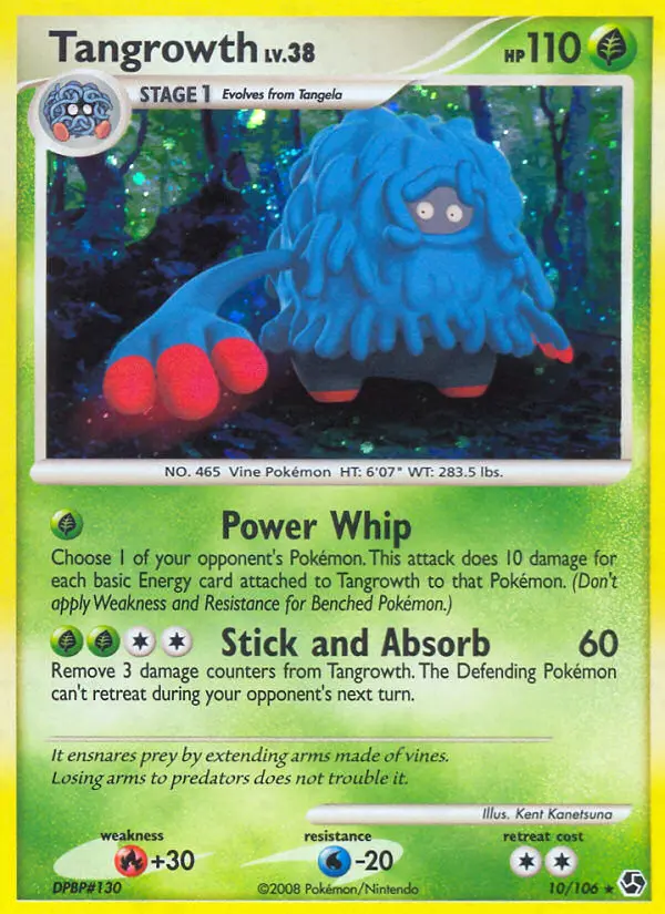 Tangrowth 10 card from Great Encounters
