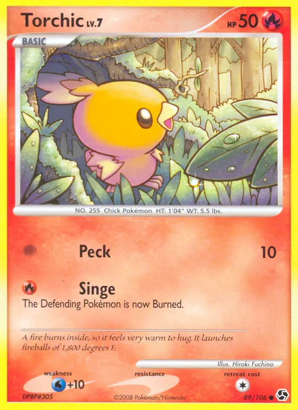 Torchic 89 card from Great Encounters