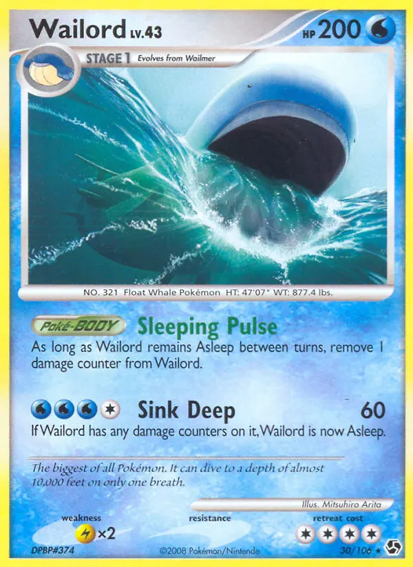 Wailord 30 card from Great Encounters
