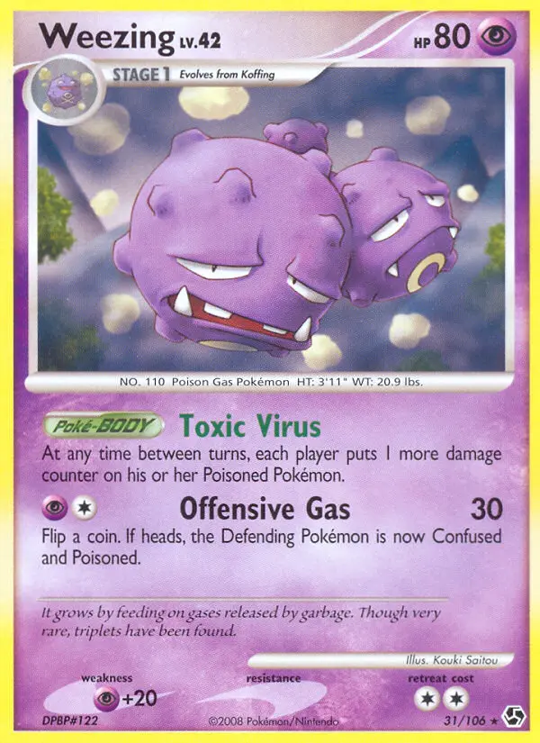 Weezing 31 card from Great Encounters