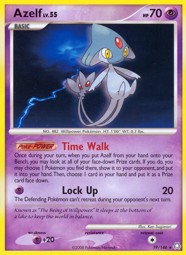 Azelf 19 card from Legends Awakened