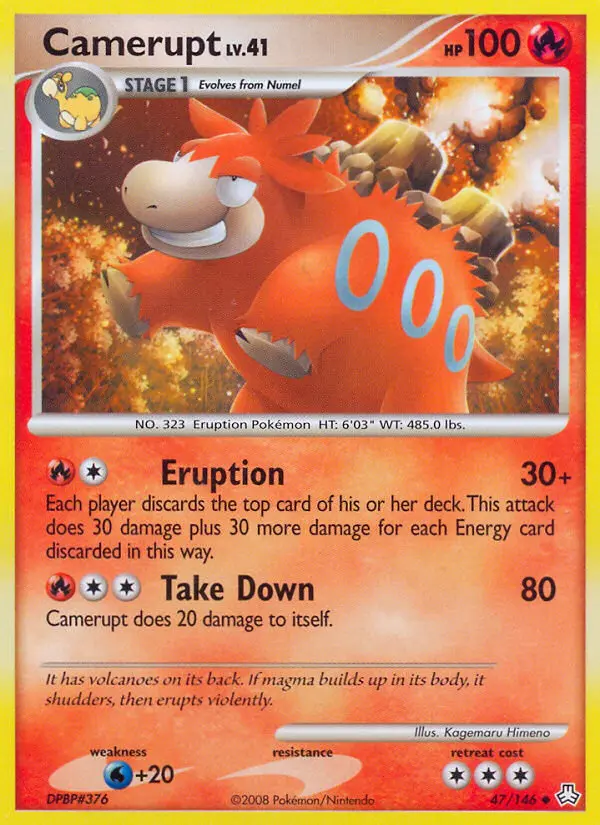 Camerupt 47 card from Legends Awakened