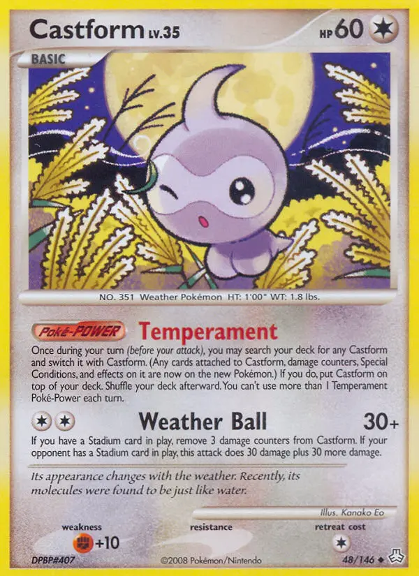 Castform 48 card from Legends Awakened