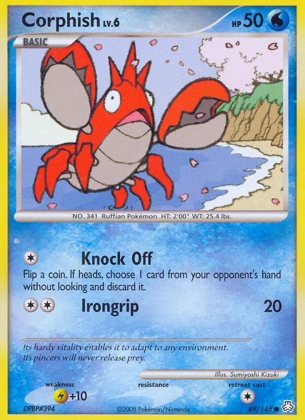 Corphish 89 card from Legends Awakened
