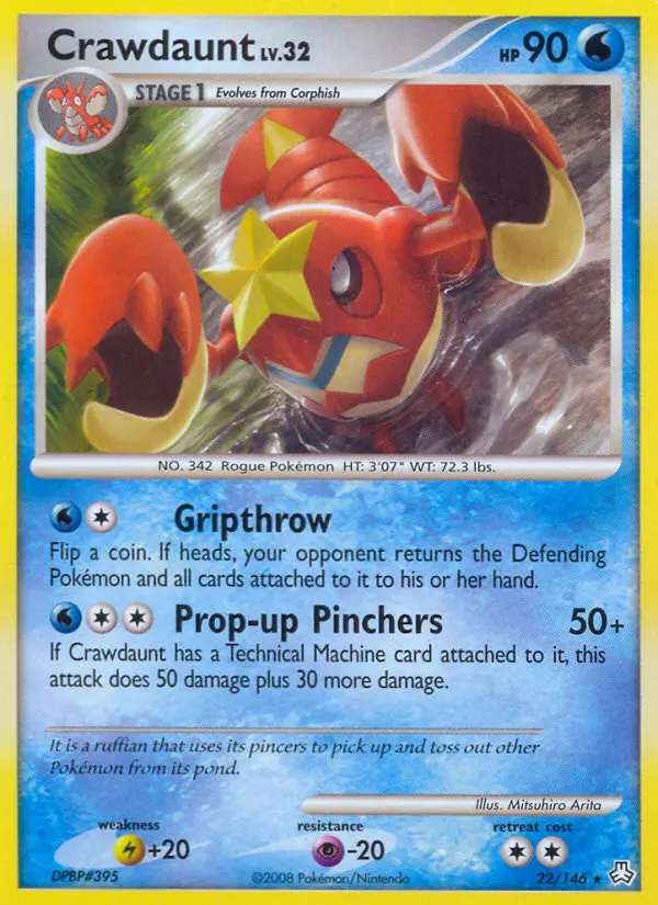 Crawdaunt 22 card from Legends Awakened